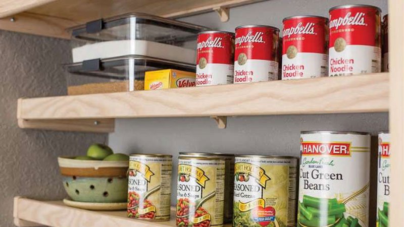 Natural Wood Shelving